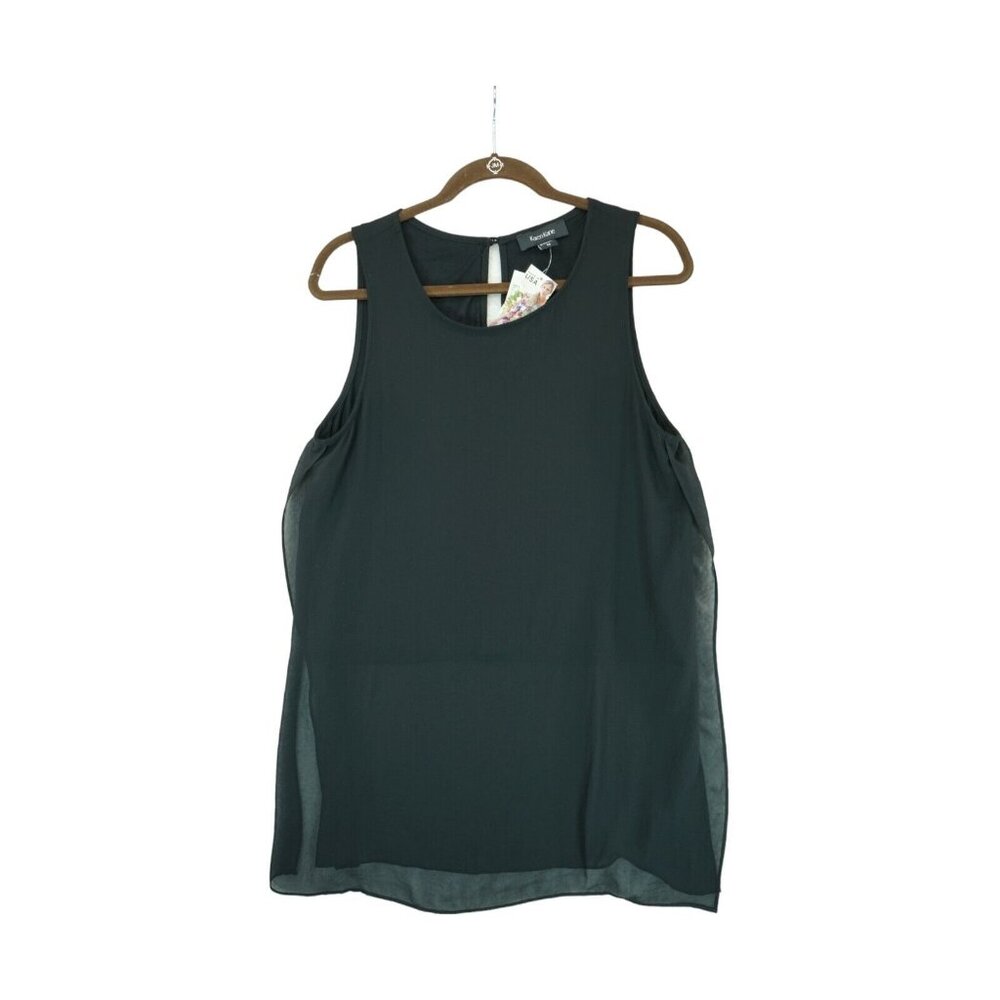 NWT Karen Kane‎ Women’s Medium Black Sleeveless Top Shirt Blouse MSRP $89